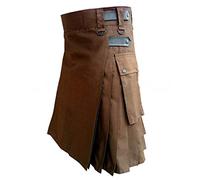 Kilt Herren Schottisch Punk Rock Schottland Kleidung Faltenrock Klassischer Traditioneller Gothic Mode Schottischer Taschenröcke Mittelalterliche Party Schottenrock Streetwear