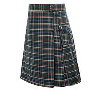 Kilt Herren Schottisch Rock Kariert Schottenrock Mittelalter Knielanger Kilt Wickelrock Kurz Schwarze Faltenrock Skirt Skater Minirock Röcke Schottischer Kilt Mit Taschen Streetwear Karnevals Kostüm