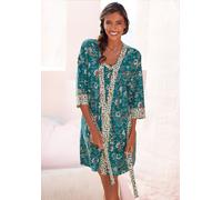 Kimono LASCANA Gr. 32/34, bunt (rauchblau, ecru) Damen Hausmäntel (59503504-32) rauchblau, ecru