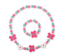 Kind-Karikatur-Halskette Bunte Tier Kid Schmuck Blumenperlen Mode Armband-Zusätze Mengonee