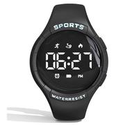 Kind Uhr mit Schrittzähler Digital Armbanduhr für Kinder Fitnessuhr ohne App und Handy Digitaluhr für Junge und Mädchen Wasserdicht Kalorien Fitness Tracker