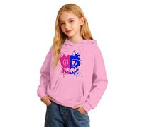 Kinder 67 Pullover Hoodies Six Seven bedruckte Sweatshirts Vintage 6 7 Meme Langarm Y2k Tunika Tops Mädchen Retro Winter Alltagskleidung, rose, 3-4 Years