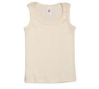 Kinder Achselhemd, 70% Schurwolle, 30% Seide, Gr. 104