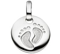 Kinder Anhänger Babyfüße 925 Sterling Silber Silberanhänger Babyanhänger