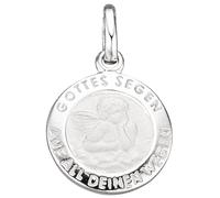 Kinder Anhänger Engel Schutzengel 925 Sterling Silber mattiert Kinderanhänger