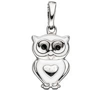 Kinder Anhänger Eule 925 Sterling Silber mit Lackeinlage Kinderanhänger