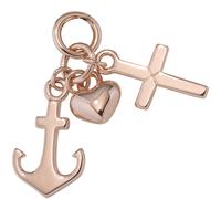 Kinder Anhänger Glaube Liebe Hoffnung 925 Sterling Silber rotgold vergoldet