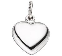 Kinder Anhänger Herz 925 Sterling Silber rhodiniert Herzanhänger Kinderanhänger