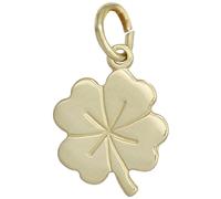 Kinder Anhänger Kleeblatt 333 Gold Gelbgold Glücksbringer Kinderanhänger