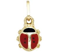 Kinder Anhänger Marienkäfer rot 333 Gold Gelbgold Kinderanhänger