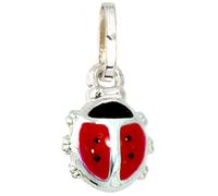 Kinder Anhänger Marienkäfer rot 925 Sterling Silber Kinderanhänger