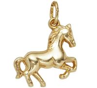 Kinder Anhänger Pferd 333 Gold Gelbgold Pferdeanhänger Kinderanhänger