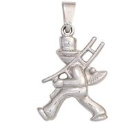 Kinder Anhänger Schornsteinfeger 925 Sterling Silber rhodiniert Kinderanhänger