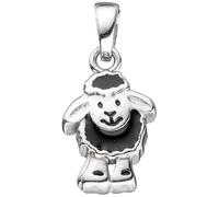 Kinder Anhänger schwarzes Schaf 925 Sterling Silber rhodiniert Kinderanhänger