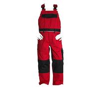 Kinder Arbeitshose Latzhose Engelbert Strauss Rot schwarz Gr. 146/152