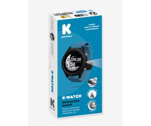 Kinder Armbanduhr interaktive Uhr K-Watch KIDYWOLF schwarz
