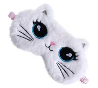 kinder augenmaske aus plüsch mit cartoon katzen design zum schlafen