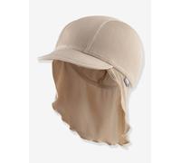 Kinder Bade-Schirmmütze mit Nackenschutz RIPPE Sterntaler beige Gr. 47 cm