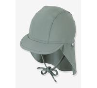 Kinder Bade-Schirmmütze mit Nackenschutz Sterntaler olivgrün Gr. 49 cm