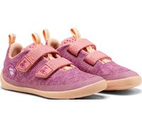 Affenzahn Barfußschuh Knit Happy mit Klettverschluss Vegan rutschfest Flexibel Reflektierend für den Sommer in Größe 21-32 Flamingo - Pink, 28 EU