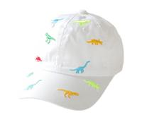 Kinder Baseball Cap für Jungen Mädchen Dinosaurier Stickerei Verstellbar Sport Baumwolle Kappe Sonnenhut UV Schutz Basecap Sommer Herbst Kinder Schirmmütze Golf Cap für 2-6 Jahren Baby Jungen Mädchen