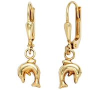 Kinder Boutons Delfin 333 Gold Gelbgold Ohrringe Ohrhänger Kinderohrringe