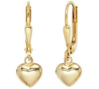 Kinder Boutons Herz 333 Gold Gelbgold Ohrringe Ohrhänger