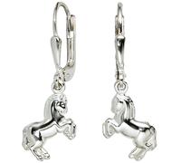 Kinder Boutons Pferd Pferde 925 Silber Ohrringe Ohrhänger Kinderohrringe