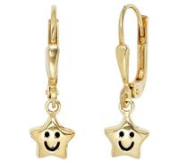 Kinder Boutons Stern 333 Gold Gelbgold Ohrringe Ohrhänge