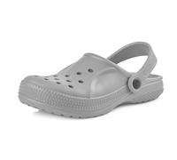 Ladeheid Clogs Kinder Schuhe für Mädchen und Jungen leichte Gartenclogs Gartenschuhe Kinder KL055 (Grau, 25 EU)