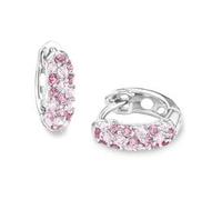 Prinzessin Lillifee Kinder-Creolen Zirkonia 925 Sterling Silber rhodiniert Rosa Einheitsgröße