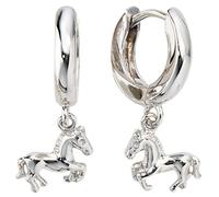 Kinder Creolen Pferd Pferde 925 Sterling Silber Ohrringe Kinderohrringe