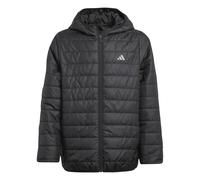Outdoorjacke ADIDAS SPORTSWEAR "ESSENTIALS LIGHT PADDED KINDER", Jungen, Gr. 140, schwarz (schwarz, reflective silber), Obermaterial: 100% Polyester, normal, Jacken Outdoorjacke (87543139-140) schwarz