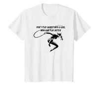 Kinder DC Comics Batman Catwoman Don't Play Games Camiseta T-Shirt