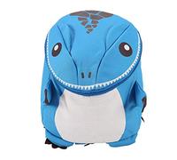 Kinder Dinosaurier Rucksack, 3D Kleinkind Cartoon Kindergarten Rucksäcke Schulrucksack Vorschule Niedlich Tier Kinderrucksack Mini Tiere Kindergartentasche Schule Buch mit Anti Verlorene Leine Blau