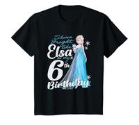Kinder Disney Frozen Bright Like Elsa 6th Birthday T-Shirt
