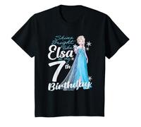 Kinder Disney Frozen Bright Like Elsa 7th Birthday T-Shirt
