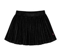Kinder Faltenrock mit Lurex Mädchen Rock Minirock Mädchenrock Röcke Schwarz 128