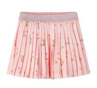 Kinder Faltenrock mit Welpen Frucht Motiv Mädchen Rock Minirock Hellorange 128