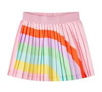 Kinder Faltenrock Regenbogen Mädchen Rock Minirock Mädchenrock Hellrosa 128