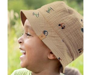 Kinder Fischerhut braun 49