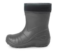 Ladeheid Gummistiefel Kinder federleichte und wasserdichte Eva Thermo Regenstiefel Gummistiefel gefüttert KL050 (Graphite, 23 EU)