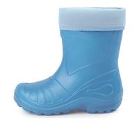 Ladeheid Gummistiefel Kinder federleichte und wasserdichte Eva Thermo Regenstiefel Gummistiefel gefüttert KL050 (Hellblau, 22 EU)