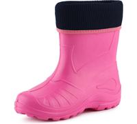 Ladeheid Kinder Mädchen Jungen Federleichte Eva Thermo Gummistiefel Gefüttert KL058 (Rosa, 24 EU)