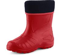 Ladeheid Kinder Mädchen Jungen Federleichte Eva Thermo Gummistiefel Gefüttert KL058 (Rot, 25 EU)