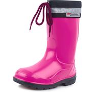 Kinder Gummistiefel mit Stulpe LA-972 PP2 Fuchsia Schwarz 22 22 Fuchsia Schwarz