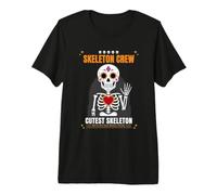 Kinder Halloween Skelett Crew Kostüm süßeste Skelettgruppe Premium T-Shirt