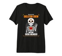 Kinder Halloween Skelett Crew Member Kostüm Passende Gruppe Premium T-Shirt
