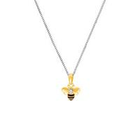 Kinder Halskette Biene aus Sterlingsilber, bicolor
