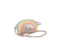 Kinder Handtasche Glitzer Happy Rainbow mit Smiley und Regenbogenfarben